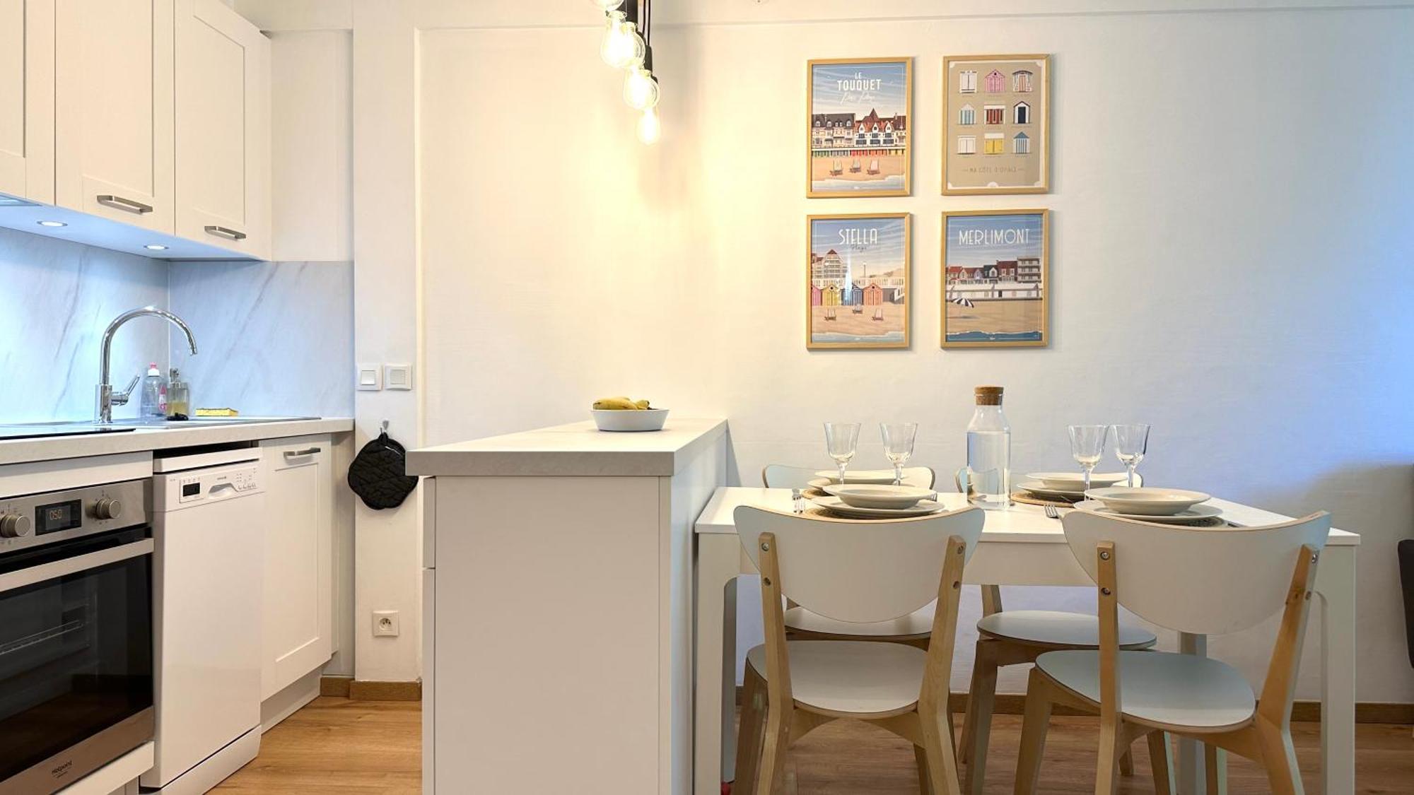 Appt 4 Pers-2 Chb-2 Sdb-Piscine-Linge Inclus-Literies Faites A L'Arrivee Inclus-Parking Apartment Le Touquet Luaran gambar